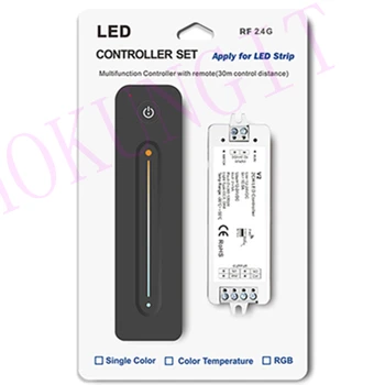

5A*2CH Color Temperature LED Controller Set V2 + R12 with Plastic packaging like pictures but without batteries