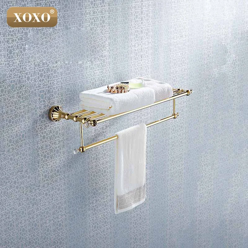 xoxo brasscrystal titanium gold plating towel racktowel shelf with bartowel holder bathroom accessories 16020g - Kitchen Sink Titanium xoxo brasscrystal titanium gold plating towel racktowel shelf with bartowel holder bathroom accessories 16020g - Kitchen Sink Titanium