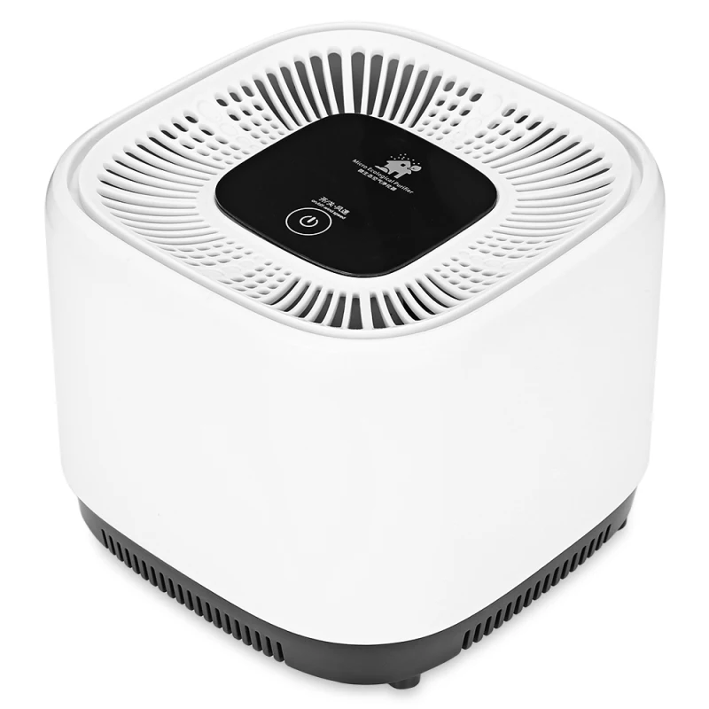 

Air Purifier Cleaner Desktop Anion Sterilization Remove Cigarette Smoke Odor Smell Bacteria with Flowerpot White