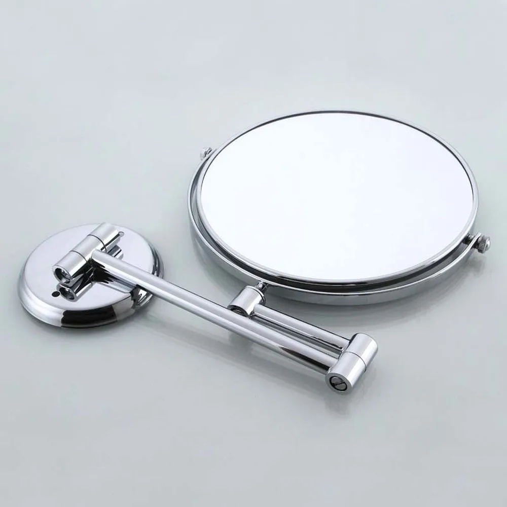Складное зеркало косметическое круглое зеркало в ванную комнату настенное крепление тройное расширение ванной Двухстороннее зеркало LO611511