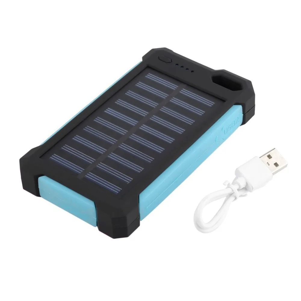 

Portable Solar Power Bank 20000mAh Solar External Battery Charger Waterproof Dual USB Poverbank with LED Light Flashlight Charge