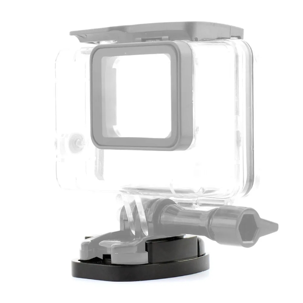 Алюминиевый ЧПУ черный плоский адаптер для крепления штатива Gopro Hero 9 8 7 6 5 4 3 / SJcam Yi