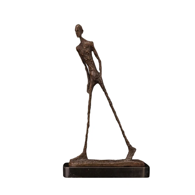 Giacometti-escultura de bronce abstracta para decoración del hogar, accesorios, estatua, escultura decorativa, arte moderno abstracto Giacometti-escultura de bronce abstracta para decoración del hogar, accesorios, estatua, escultura decorativa, arte moderno abstracto
