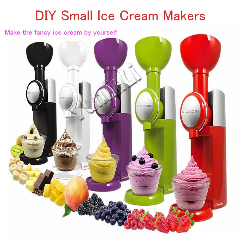 DIY Small Ice Cream Makers Electric Milkshake Machine Portable Soft Ice