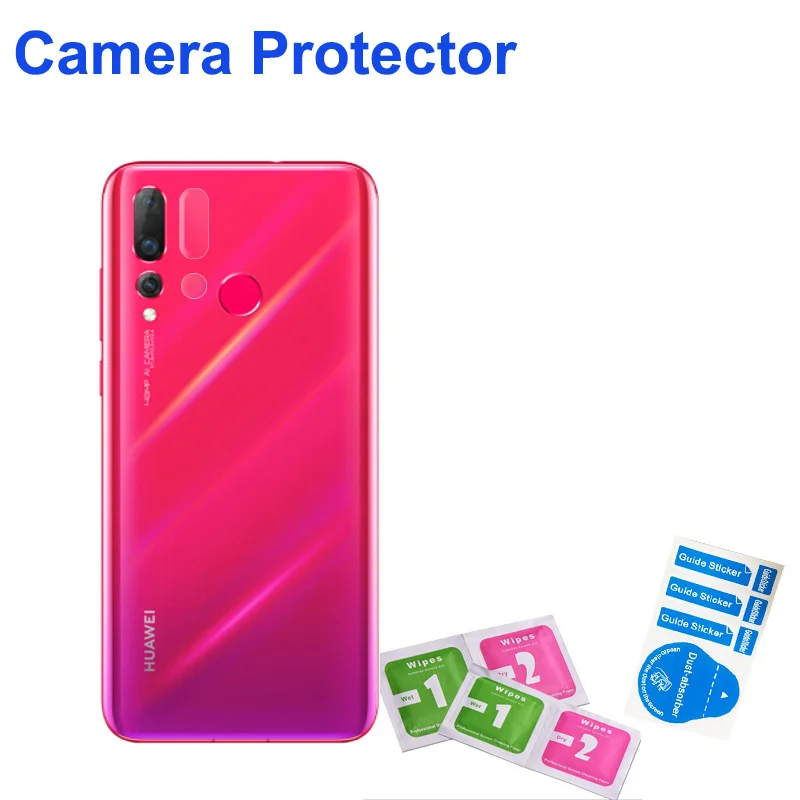 

2pcs Camera Protector Film For Huawei Honor 10 9 lite Nova 4 3e 3i Back Tempered Glass Sheet Mate 20 P20 Mate 10 pro
