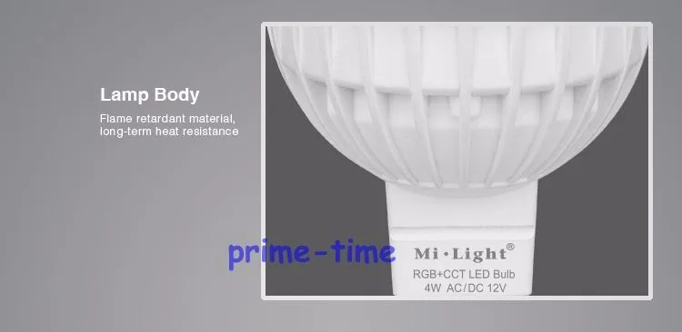 Ми. свет 4 Вт RGB + CCT MR16 светодиодные лампы прожектор AC/DC 12 В fut104 + 1x Wi-Fi ibox1 лампы + 1x2.4 г Беспроводной rf 4-зоны сенсорный пульт