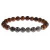 Amader 2022 Natural Wood Beads Bracelets Men Prayer Meditation Amazonite&Gray Stone Balance Bracelet For Women Yoga ABJ032 ► Photo 3/6