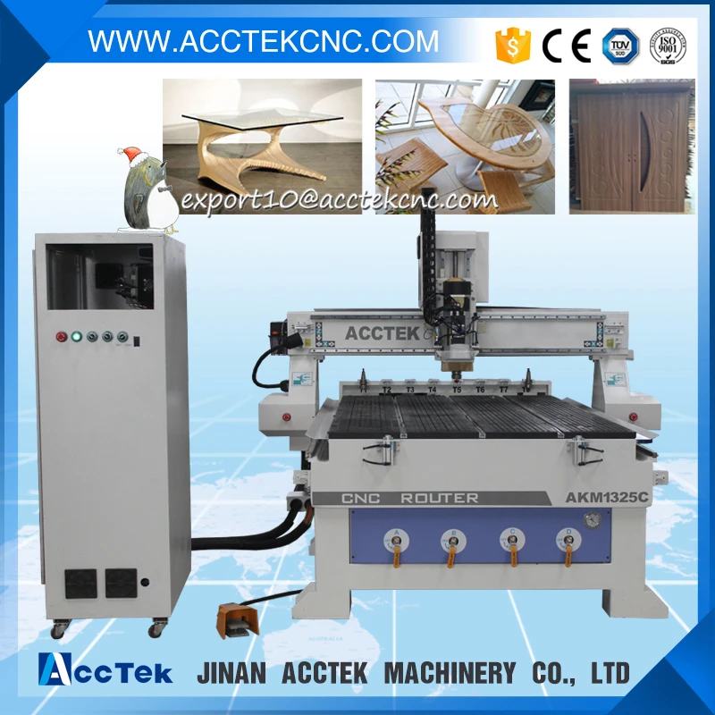 1.12HP(9Kw) italy spindle 6 or 8 tools ATC high precision robust truncation 4x8 router Main Machine 