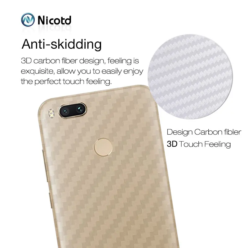Soft 3D Carbon Fiber Back Cover for Xiaomi redmi  (4)