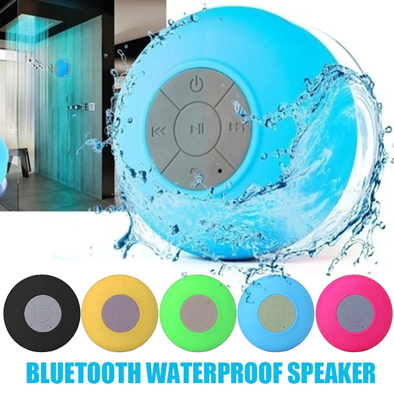 

Portable Wireless bluetooth 3.0 Speaker Mini Hands Free Waterproof Bathroom Office Wireless Stereo Sound-box Sucker Loudspeaker