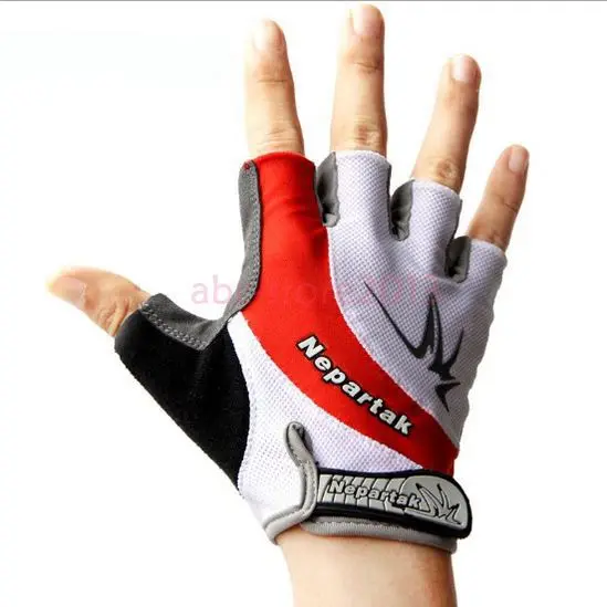 Red 2014 New Cycling Bike Bicycle Shockproof Wearable Sports Half Finger font b Glove b font