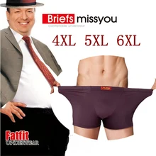 4PCS na CAIXA Mais 4XL 5XL 6XL Fatfit Marca Modal Mens Underwear Boxer Shorts Masculino Masculina De Marca Homem cuecas Grandes Pugilistas