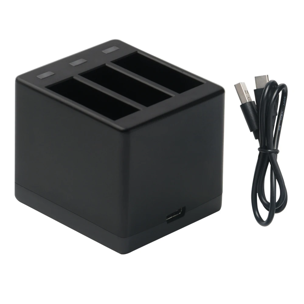 Новинка 2 шт. для аккумулятора GoPro Hero 8 7 6 5 + 3 сторонняя коробка хранения зарядное