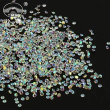 Bricolage colle sur Mini Zircon strass 1.1mm Micro cristal pierres verre strass pour Nail Art décorations Pixie1440pcs/lot z213(China)
