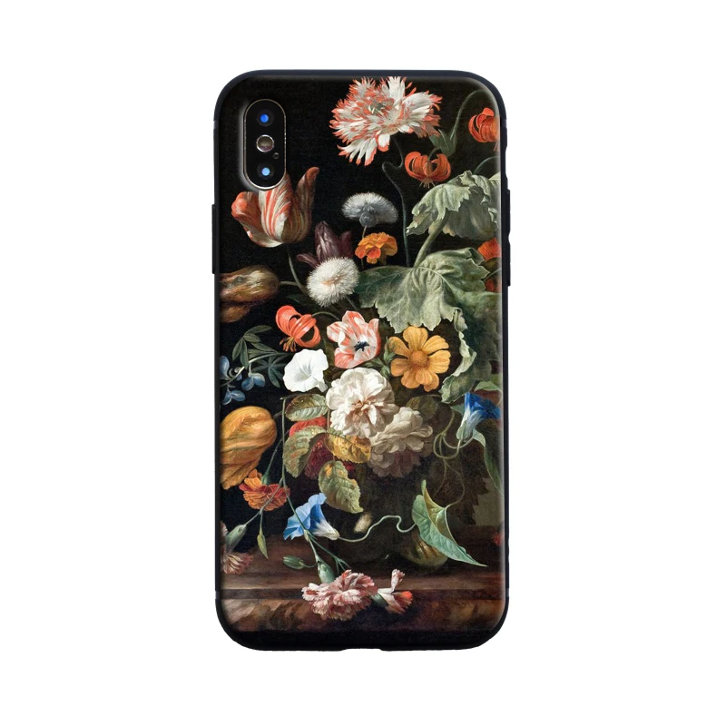 Винтажный художественный эстетический чехол, мягкий силиконовый чехол для телефона, чехол для Apple iPhone 5 5S SE 6 6s 7 8 Plus X XR XS MAX - Цвет: 4soft case