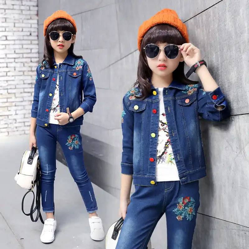 jean jacket and pants set