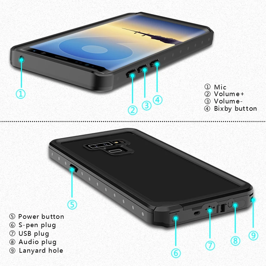 note 9 waterproof case (8)