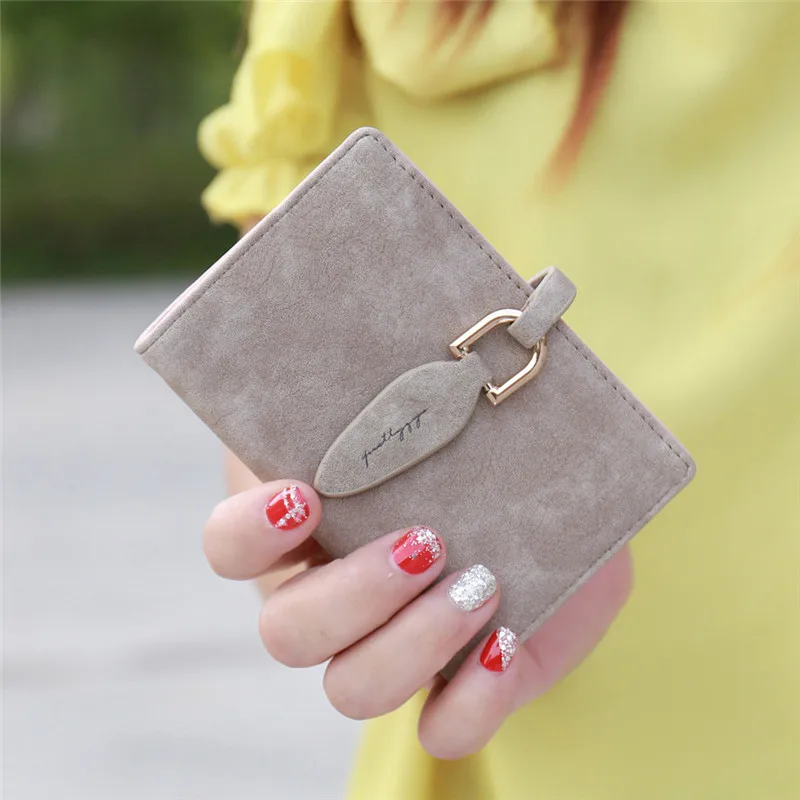 OCARDIAN Fashion Women Mini Credit Card Holder Leather Leaves Hasp Bank Card Bag Dropship