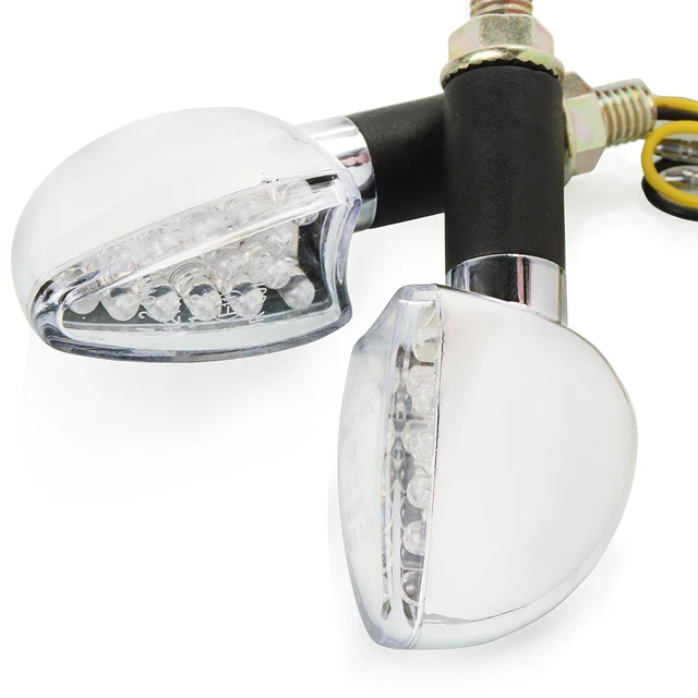 Motorcycle Turn Signal Signals Light Taillight Flexible 12 LED Indicators Blinkers Flashers for Honda GROM MSX125 MT-09 Z800 R3 E