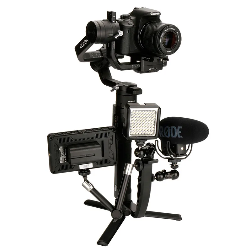 DSLR Стабилизатор ручка для холодного башмака адаптер Штатив для DJI Ronin SC Feiyu Crane 2 Moza монопод ручной gimbal аксессуары