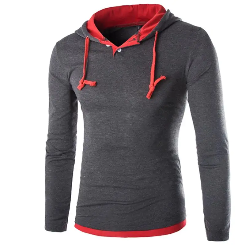T Shirt Men Brand 2018 Fashion Men'S Hooded Stitching Design Tops & Tees T Shirt Men Long Sleeve Slim Male Tops XXXL OOISH HTB1zxvmLXXXXXaxXVXXq6xXFXXXW - T Shirt Men Brand 2018 Fashion Men'S Hooded Stitching Design Tops & Tees T Shirt Men Long Sleeve Slim Male Tops XXXL OOISH
