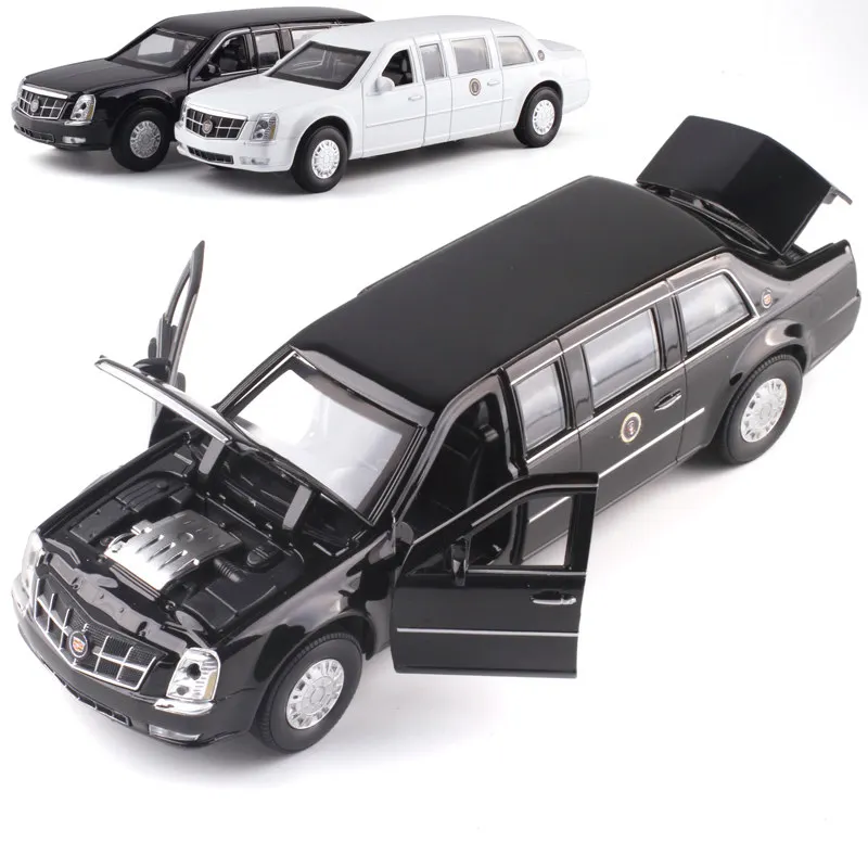 

High Quality Collection 1:32 Alloy Diecast Simulation Extended Version Presidential Car DTS Limousine Model Metal Toys Car