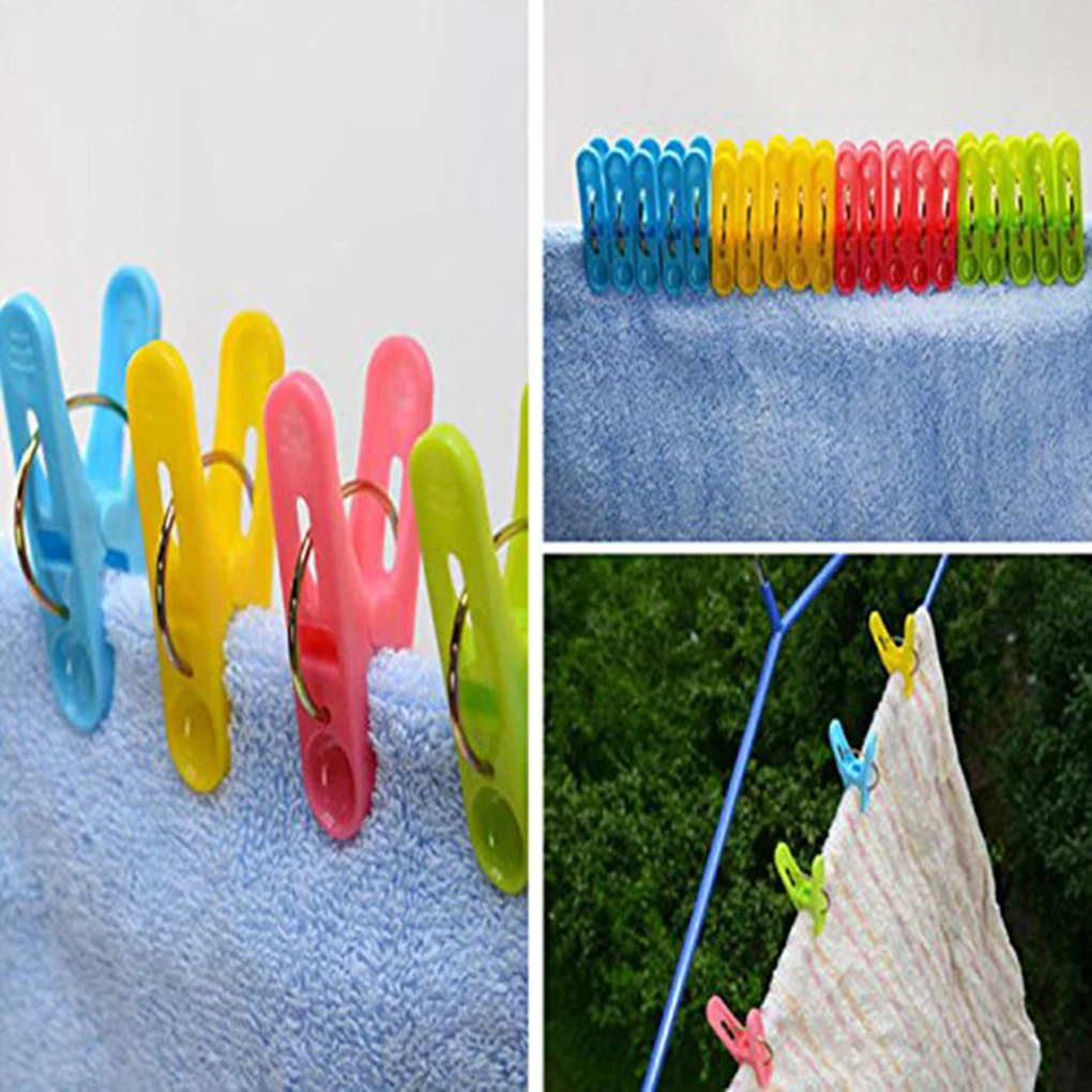 A Shape Plastic Clothes Socks Laundry Pegs Small Size Wind Proof