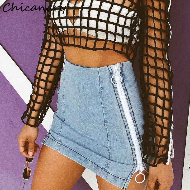 saia curta aberta do lado