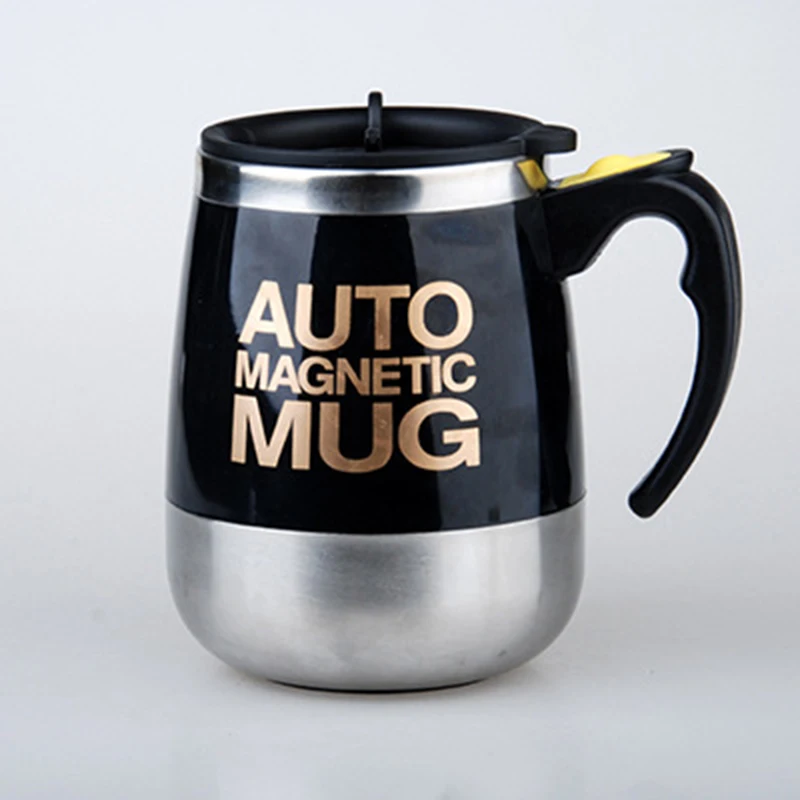 

Self Stirring Cold&Hot Stainless Steel Mug Auto Mixer Tea Sugar Travel Cup 400ml agnetized Mixing Cup Battery Powered