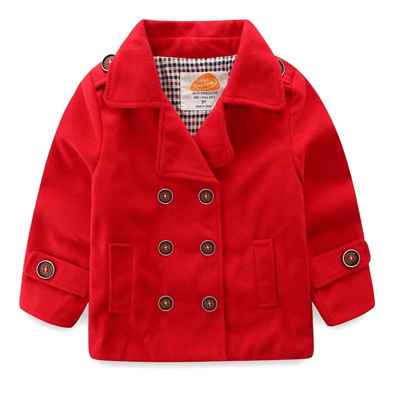 Mudkingdom/пальто из искусственной шерсти для мальчиков; двубортные детские топы; зимние куртки; Верхняя одежда; 3 цвета
