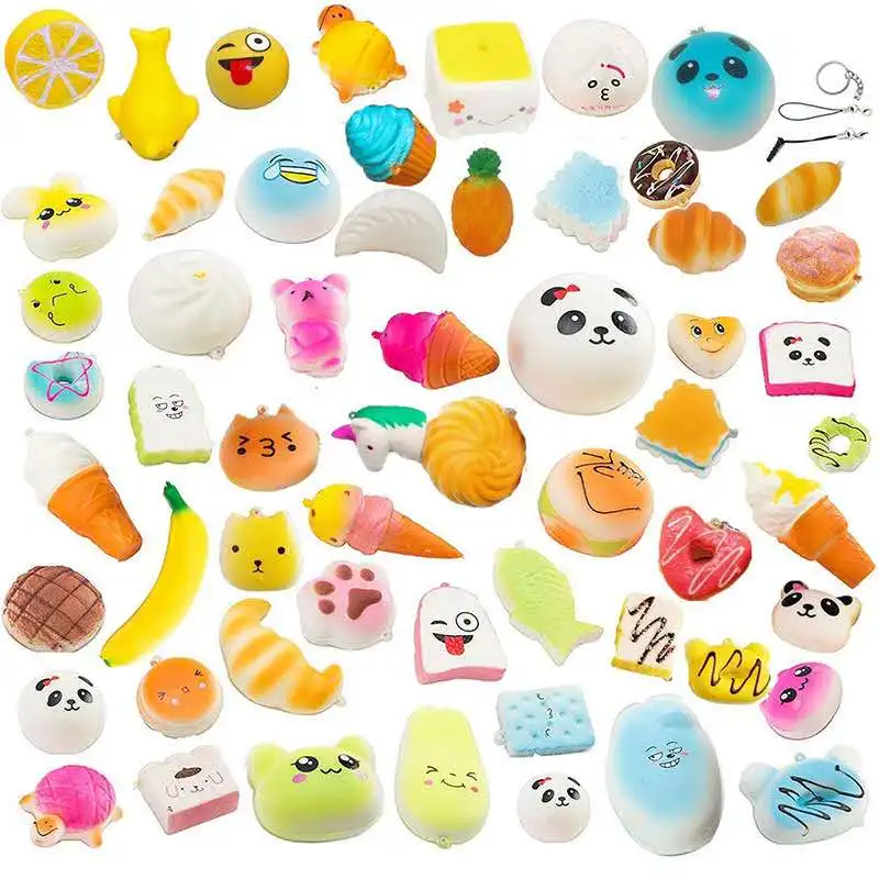 Squishy Slow Rising Cute Jumbo kawaii Peach Pendant Soft Mini Bread/Cake/ice Cream Squishies Mobile Phone Straps Kids Gift