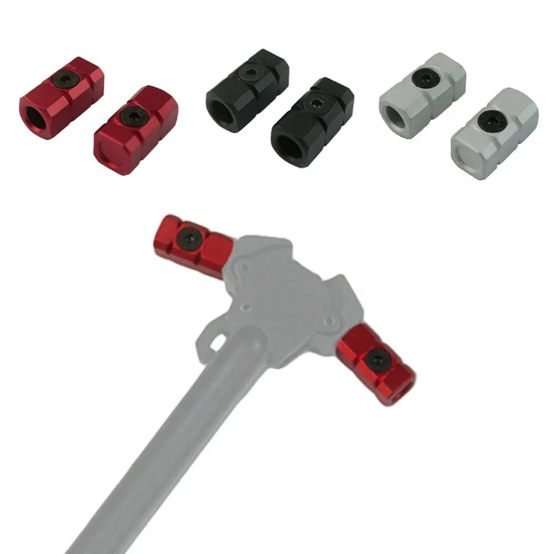 

Airsoft CNC Octagonal Handles Latch for GBB/AEG Charging Handle Head BK/Red/Silver