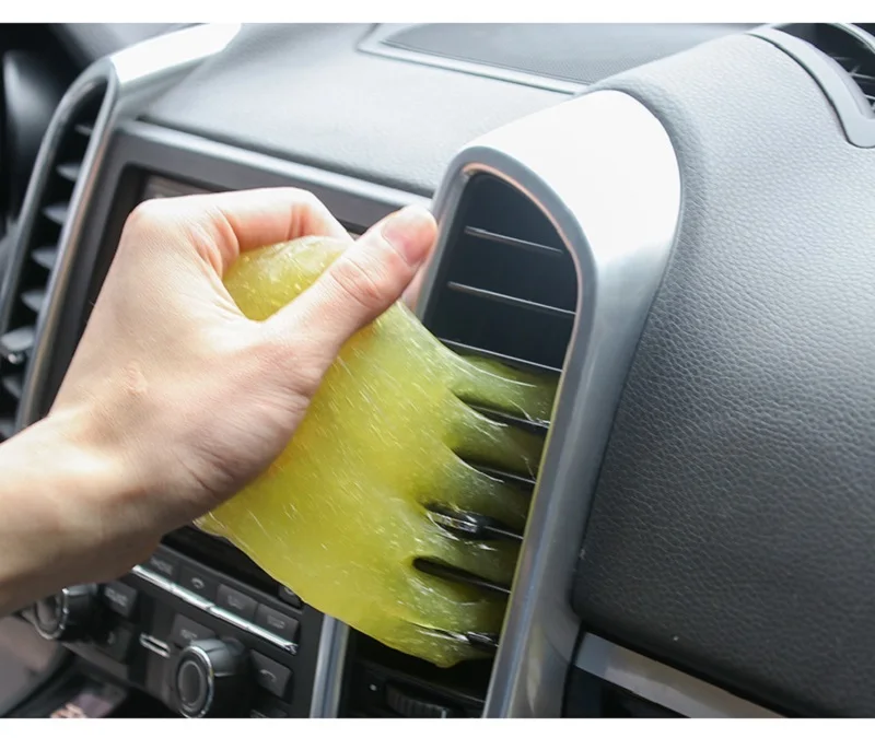 Car Clean soft rubber car suppliesinterior For BMW Benz air conditioning air outlet dust universal removal clean Gel (2)