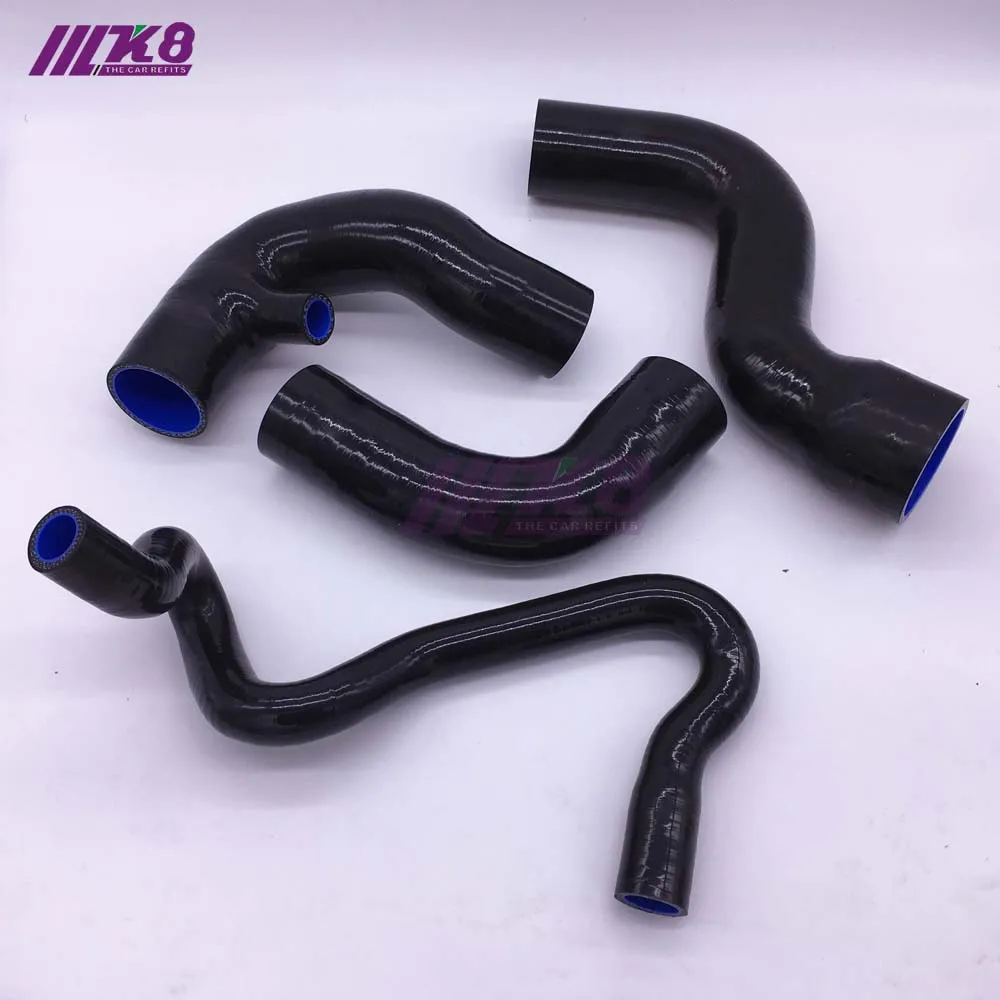 

SILICONE TURBO INTERCOOLER PIP HOSE FOR AUDI A4 V W Passat B5 B5.5 1.8T 94-05 (4Pcs) Red/Blue/Black