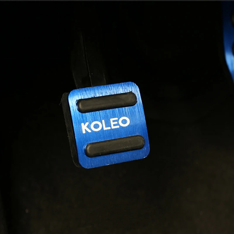 Алюминиевые автомобильные педали на педали для Renault Koleos samsung QM6- Kadjar- автозапчасти аксессуары - Название цвета: Foot brake Blue