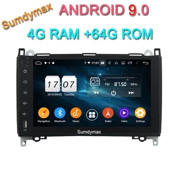 

9inch car dvd player for Mercedes Benz C-Class B200 vito viano w169 w245 with Android 9.0 OS octa core 64g rom 4g ram bluetooth