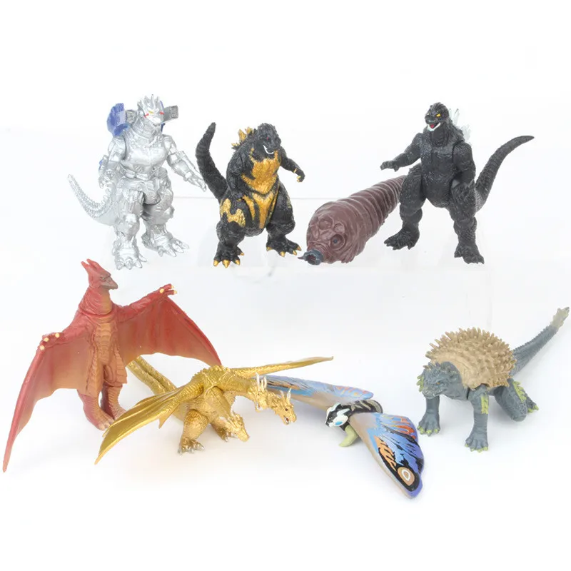 

Doll Model Cartoon Movie simulation Gojira Gomora Articles dinosaur monster Kids toys Gifts 8CM Action Figures Collectible