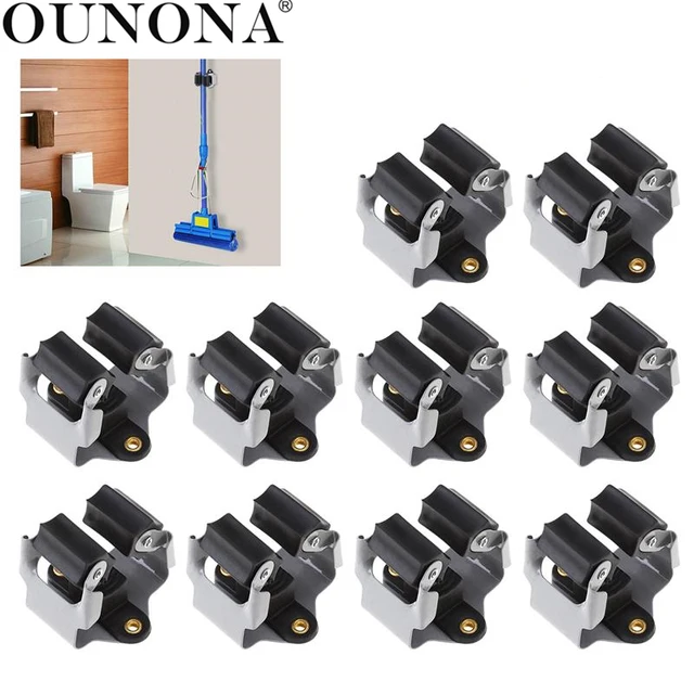 OUNONA 10pcs Broom Hanger Mop and Broom Holder Broom Organizer Grip