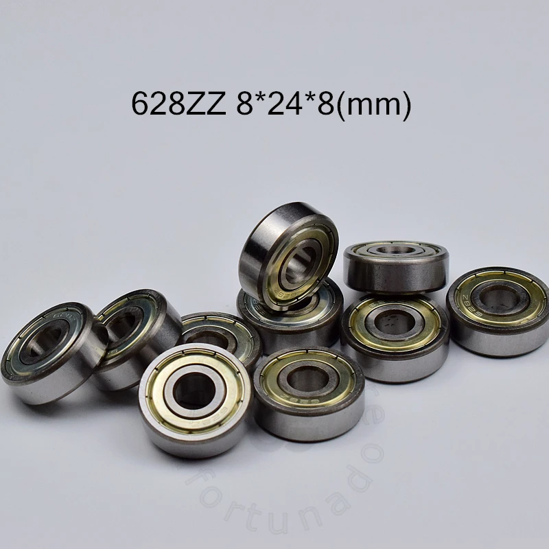 628ZZ bearing 8*24*8(mm) 10pieces ABEC 5 bearings metal Sealed Bearing ...