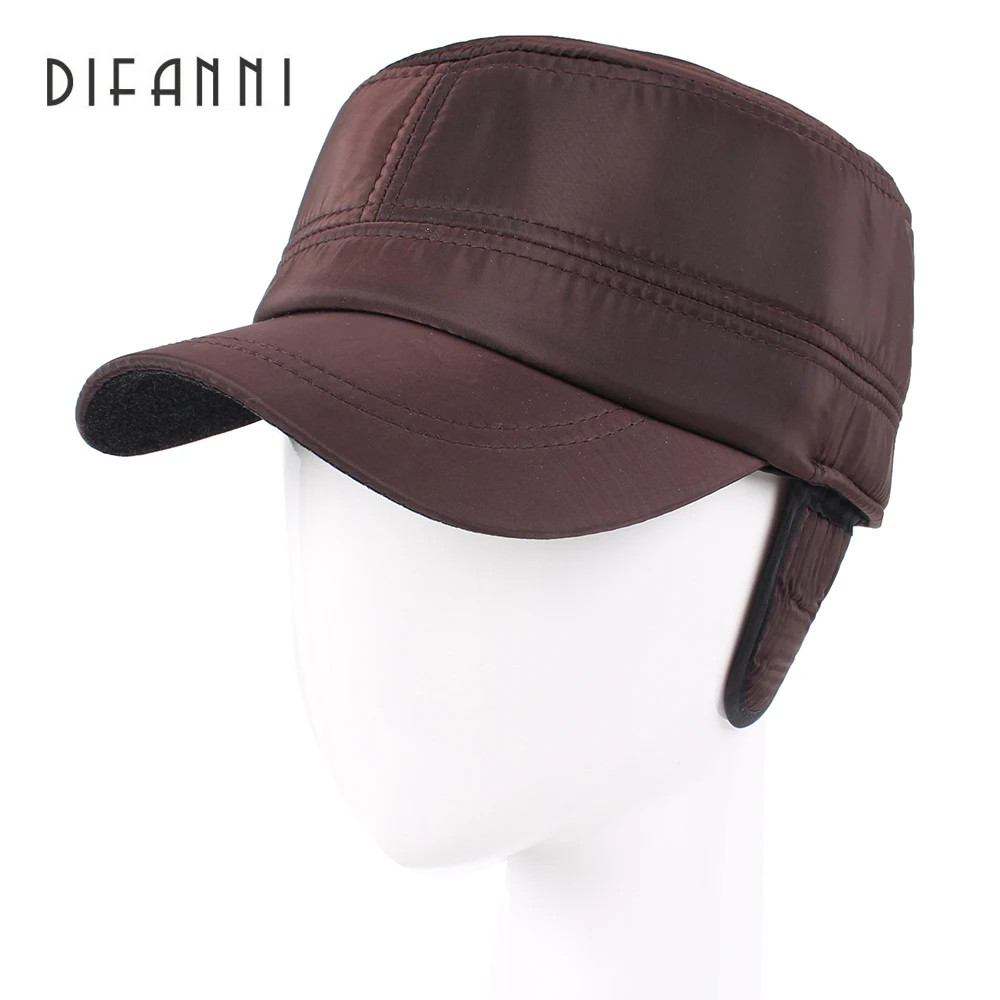 

2017 Winter Men's Warm Baseball Caps with Ear Flaps in Cold Weather Dad's Warm Hats Father's Best Gifts Keep Warm Hats