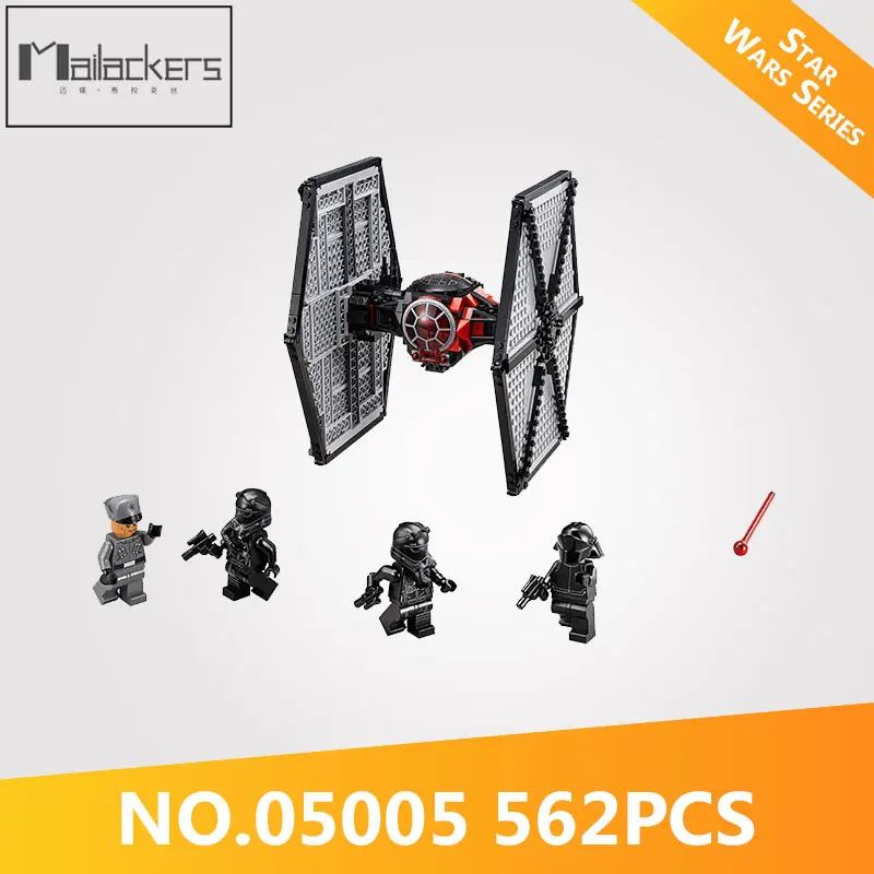 

Mailackers 05005 562Pcs Legoing Star Wars First Order Special Forces TIE Fighter Model Building Blocks Figure Toys For Children
