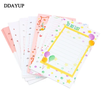 A5 A6 Candy Color 6 Holes Personal Planner Inside Page Diary Planner Organizer Seperator Pages Office School Stationery personal page 7