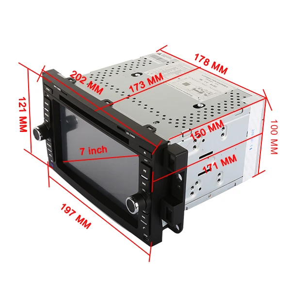 Sale RAM 2GB HD Android 9.0 Fit Chevrolet Daewoo Aveo Matiz Kalos Gentra Captiva Epica Spark CAR DVD player Multimedia Navigation GPS 2