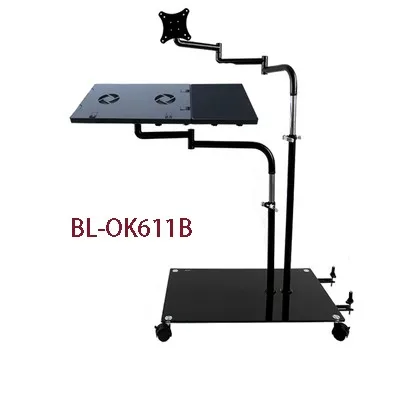 OK611 Bedside Moving Laptop Stand Adjustable Sofa Computer Monitor Holder Mount +Keyboard Holder Ro