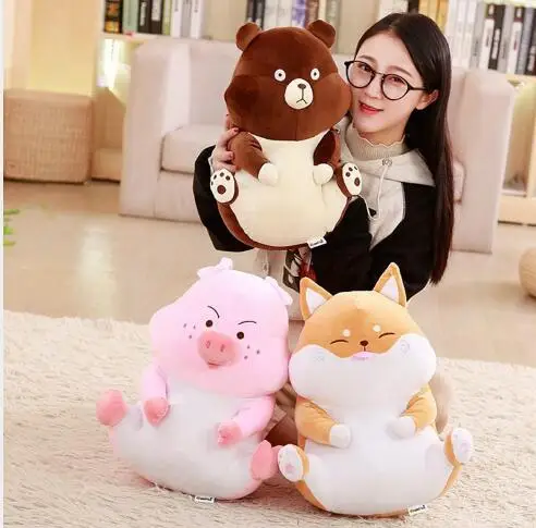 

WYZHY Cubs Shibabi Pigs Pillows Plush Toys Sofa Decorations Send Friends and Children Gifts 25CM