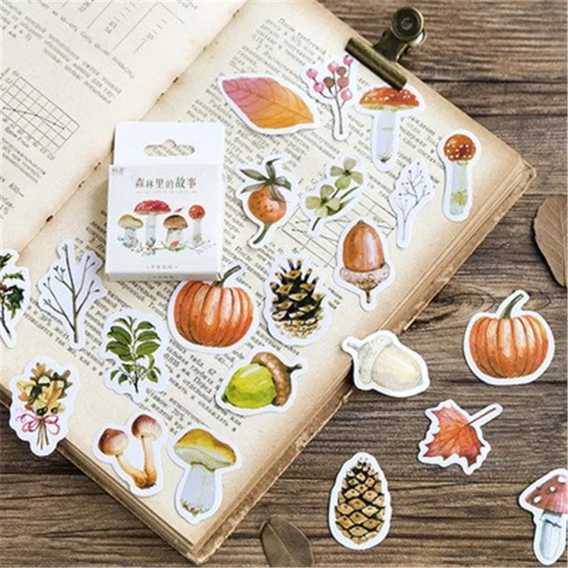 46 قطع/PackCute الخضروات النباتية ملصقا ألعاب أطفال أنيمي ملصقات للأطفال DIY على كتاب محمول الهاتف المحمول دراجة لوح التزلج