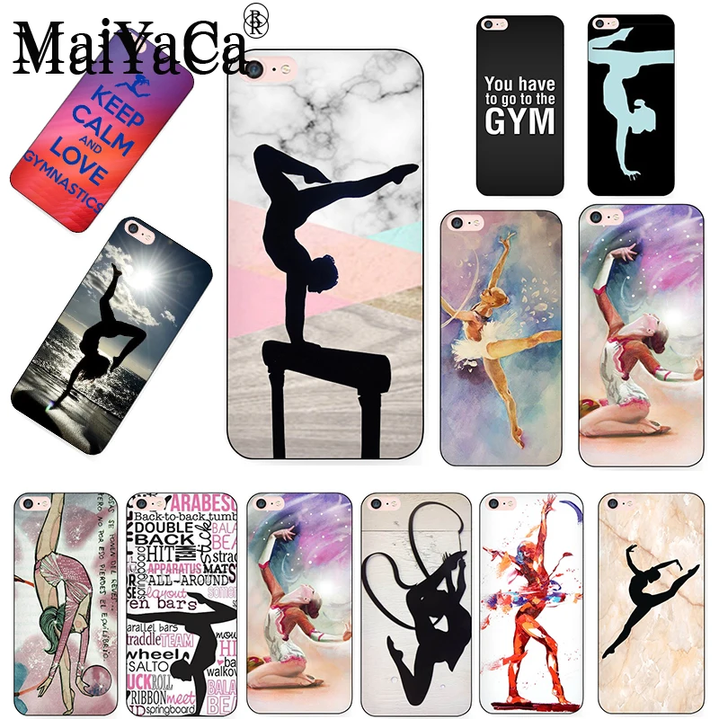 Новинка спортивный Модный чехол для телефона MaiYaCa с гимнастическим силуэтом