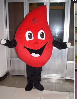 Cartoon Drop of Blood Cosplay Mascot Costume