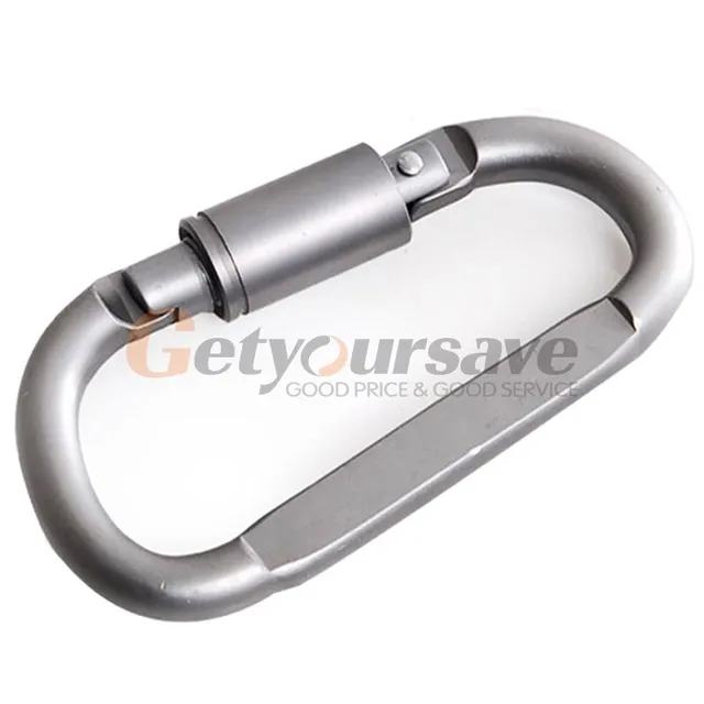 5pcs Outdoor Camping Equipment Aluminum Carabiner Hunting Equipment Survival Kit Lock Tool 3