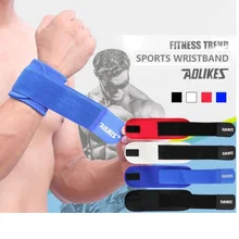 AOLIKES 1 шт. высокая эластичность регулируемый браслет бандаж для запястья/баскетбольный бадминтон и т. д. спортивная защита запястья